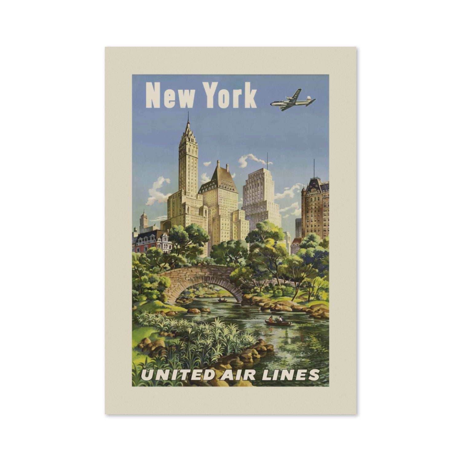 New York Central Park poster print